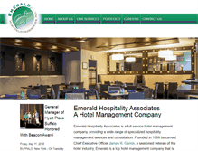 Tablet Screenshot of emeraldhospitality.com